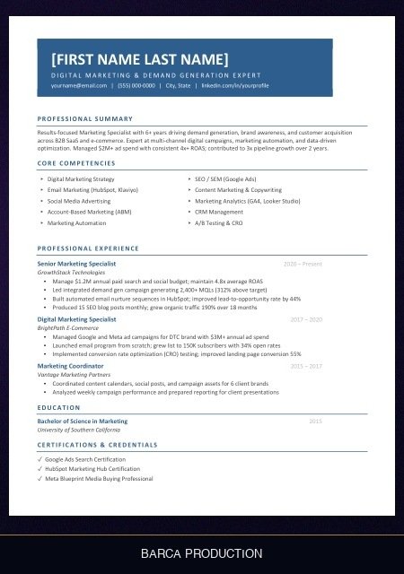 marketing-specialist-resume template preview
