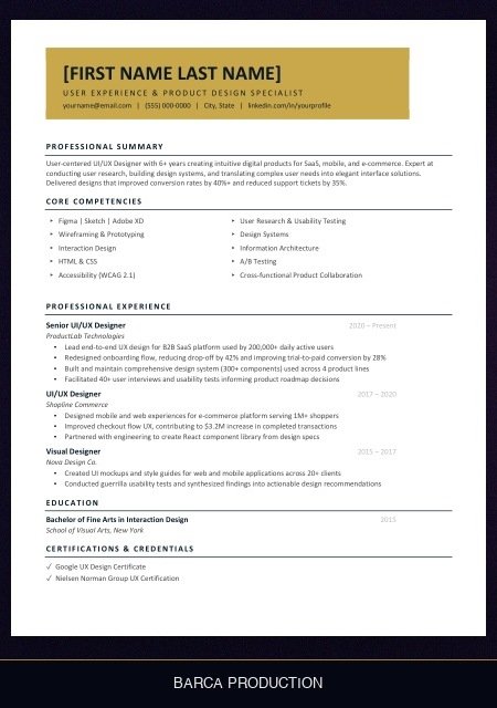 ui-ux-designer-resume template preview
